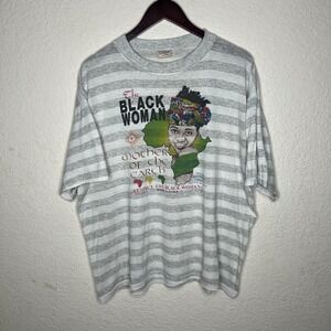 Vintage 90s Black History " The Black Women Mother of the Earth" Size XL